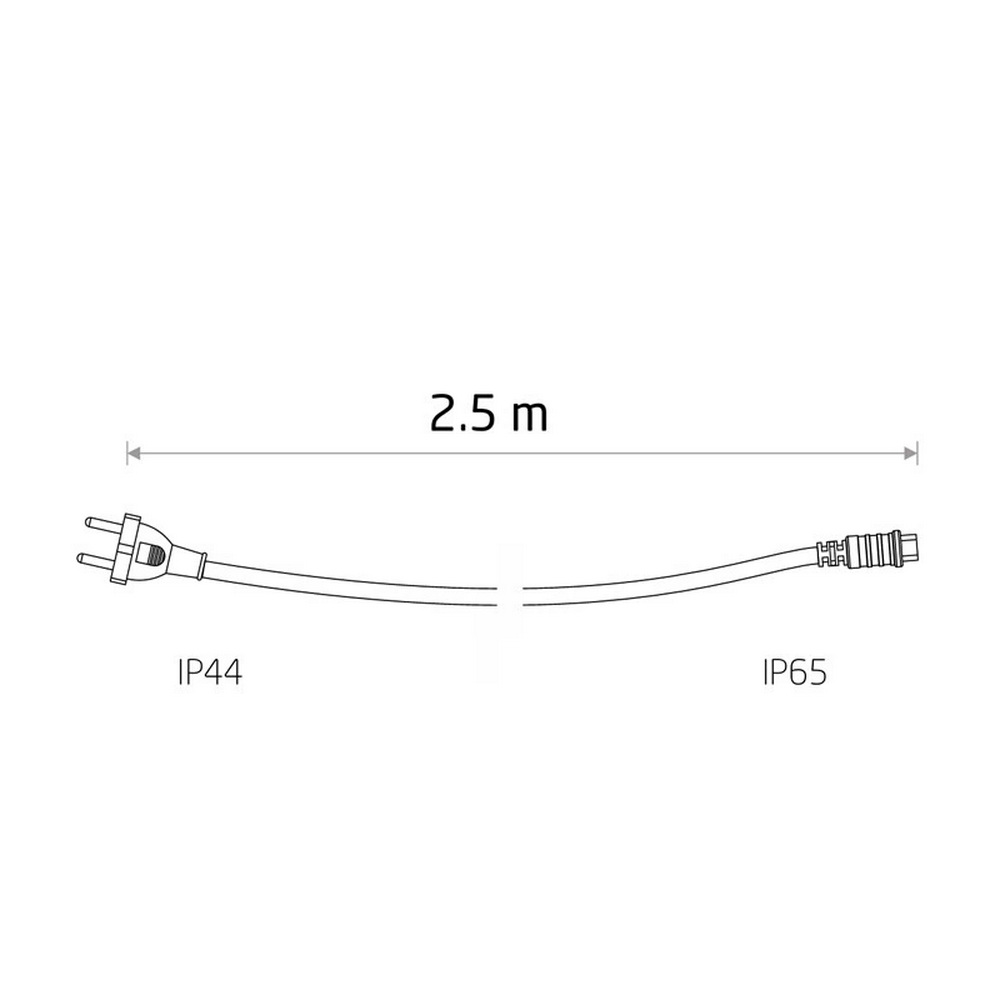 Шнур живлення для гірлянди Nowodvorski Festoon Lights IP44 чорний ( 7871 ) Шнур живлення для гірлянди Nowodvorski Festoon Lights IP44 чорний ( 7871 )