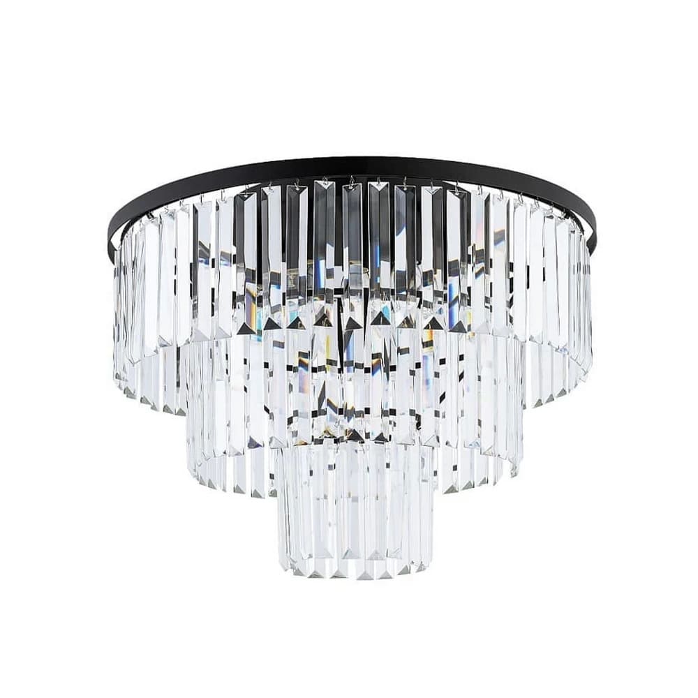 Светильник потолочный Nowodvorski Cristal M E14 9x25W IP20 черный ( 7627 ) Светильник потолочный Nowodvorski Cristal M E14 9x25W IP20 черный ( 7627 )