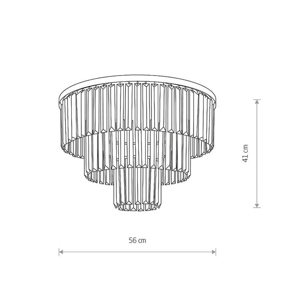 Светильник потолочный Nowodvorski Cristal M E14 9x25W IP20 черный ( 7627 ) Светильник потолочный Nowodvorski Cristal M E14 9x25W IP20 черный ( 7627 )