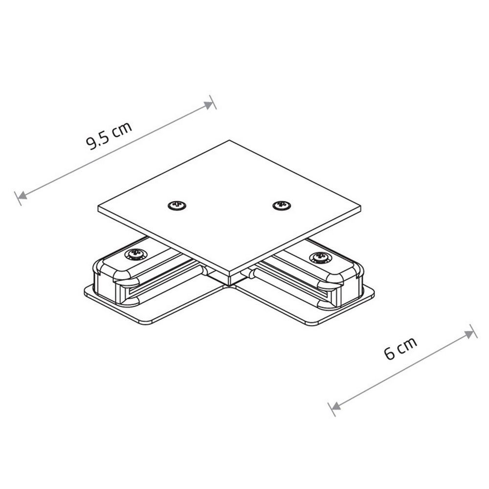 З'єднувач кутовий Nowodvorski Profile Recessed L-connector IP20 чорний ( 8971 ) З'єднувач кутовий Nowodvorski Profile Recessed L-connector IP20 чорний ( 8971 )