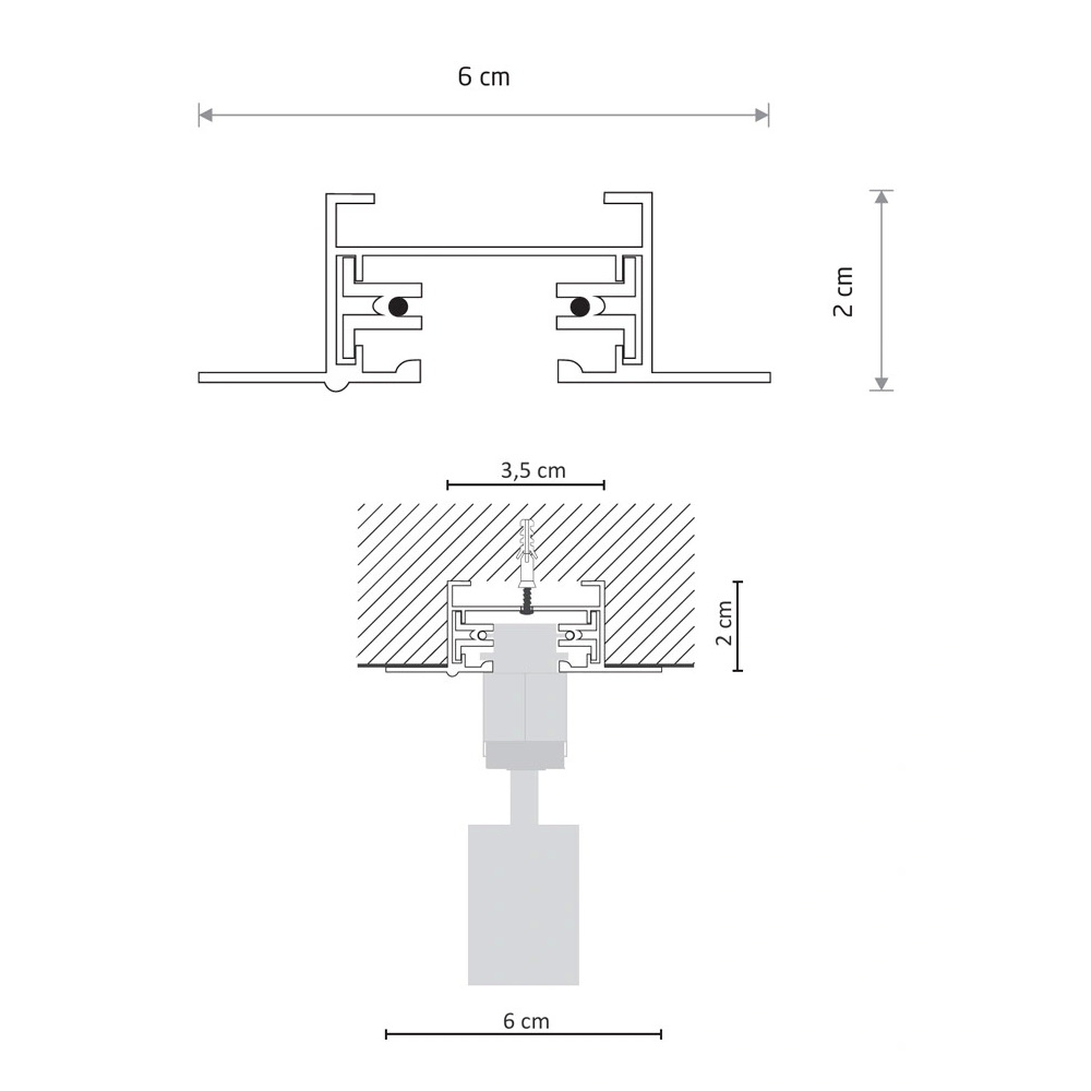 Шинопровод Nowodvorski Profile Recessed Track 2м IP20 белый ( 9014 ) Шинопровод Nowodvorski Profile Recessed Track 2м IP20 белый ( 9014 )