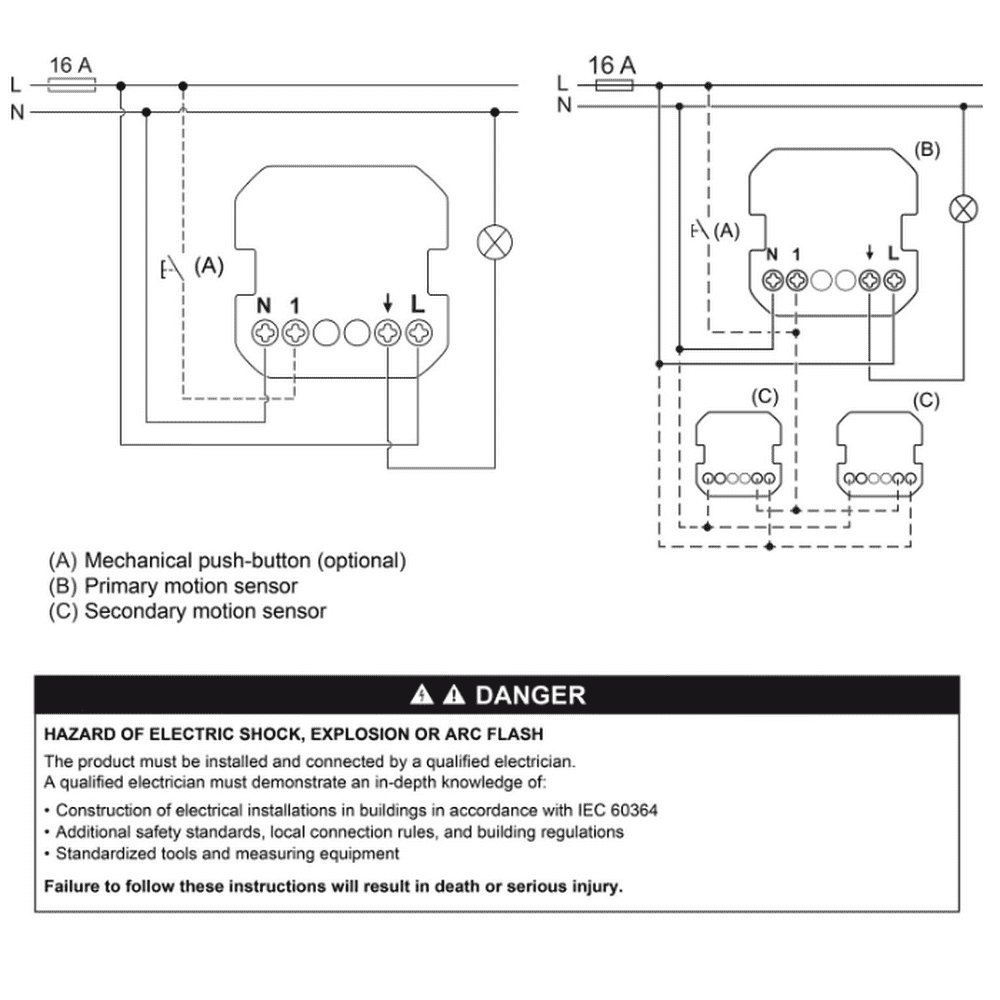 Датчик руху з вимикачем Schneider Sedna Design чорний 10А ( SDD114504 )
