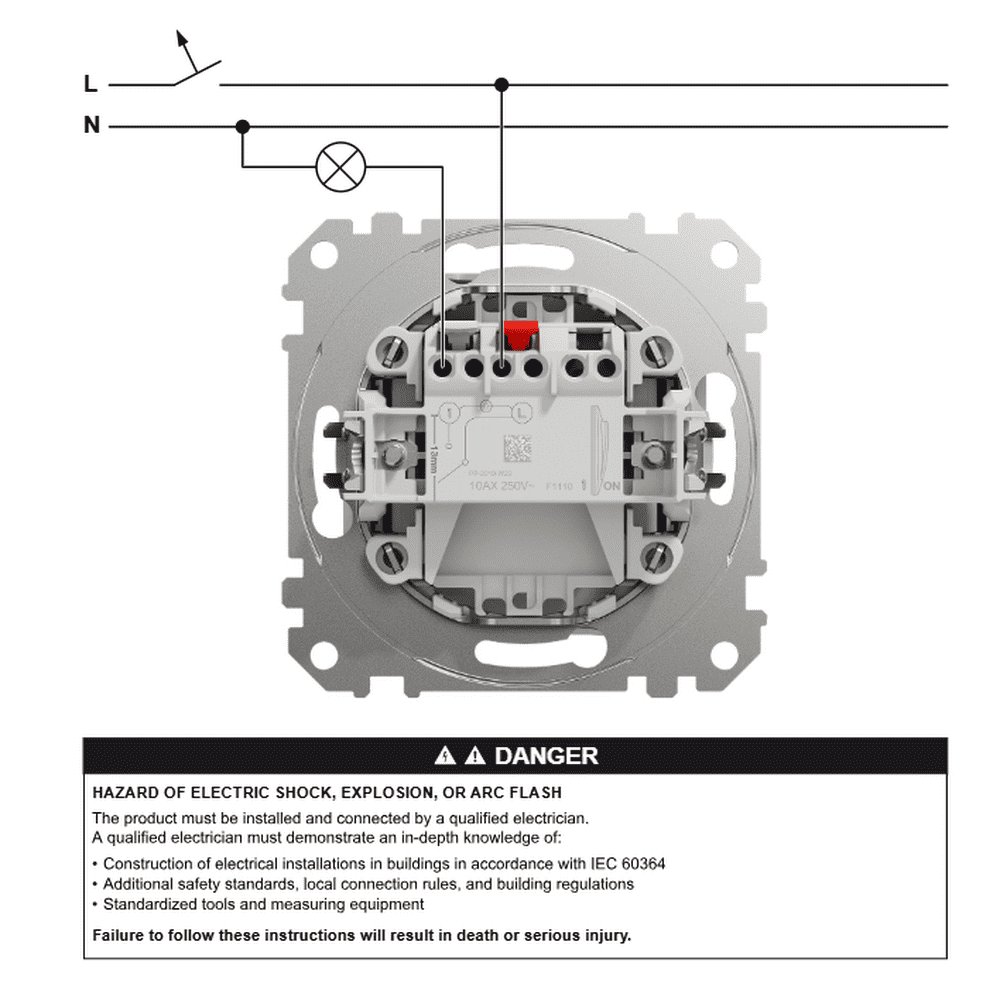 Вимикач Schneider Sedna Design бежевий 1кл з підсвіткою ( SDD112101L )
