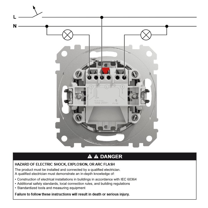 Вимикач Schneider Sedna Design бежевий 2кл ( SDD112105 )
