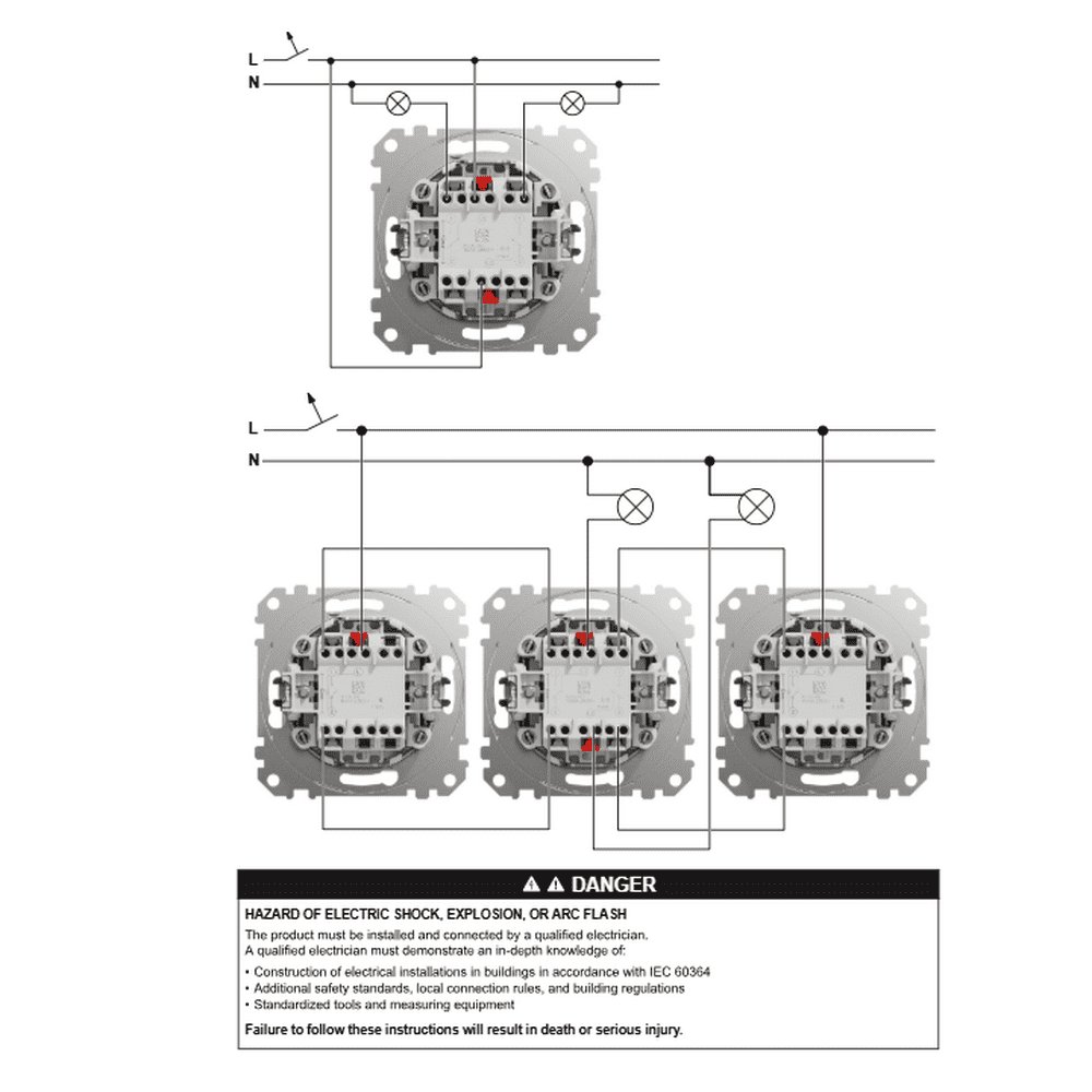 Вимикач Schneider Sedna Design бежевий 2кл прохідний ( SDD112108 )