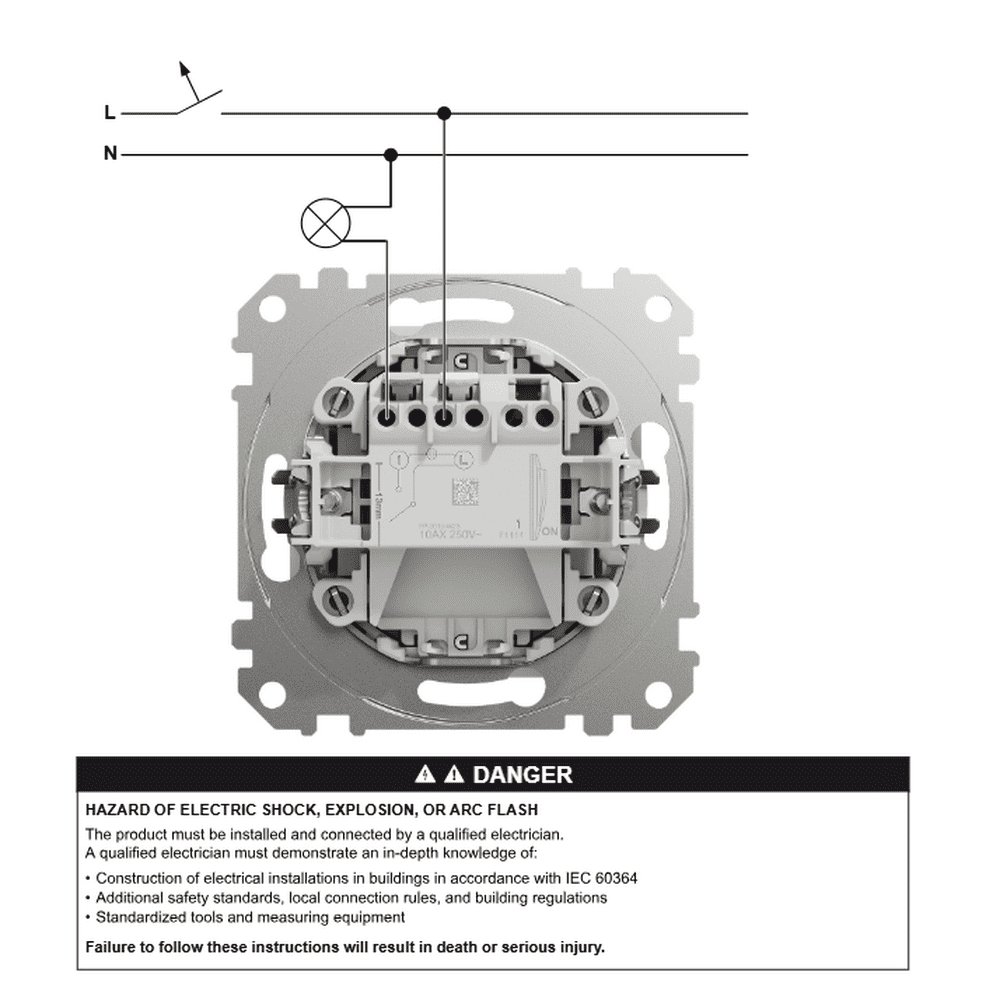 Вимикач Schneider Sedna Design бежевий картковий 10 А ( SDD112121 )
