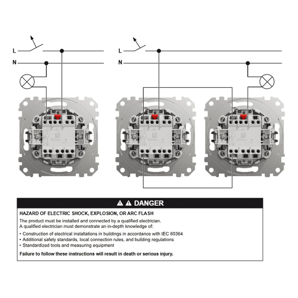 Вимикач Schneider Sedna Design білий 1кл прохідний з підсвіткою ( SDD111106L )