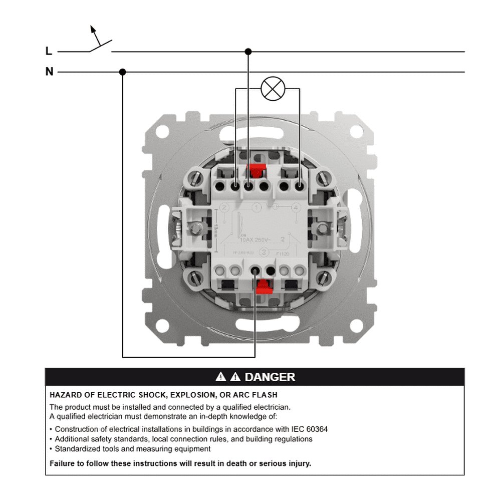 Вимикач Schneider Sedna Design білий двополюсний ( SDD111102 ) Вимикач Schneider Sedna Design білий двополюсний ( SDD111102 )
