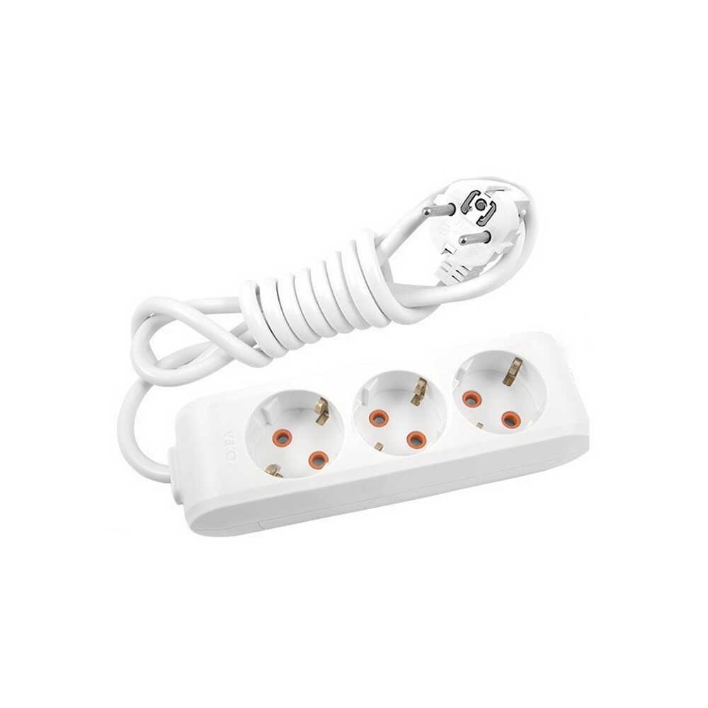 Подовжувач VIKO Multi-Let 3р 2м 3x1 з заземленням ( 90114302 )
