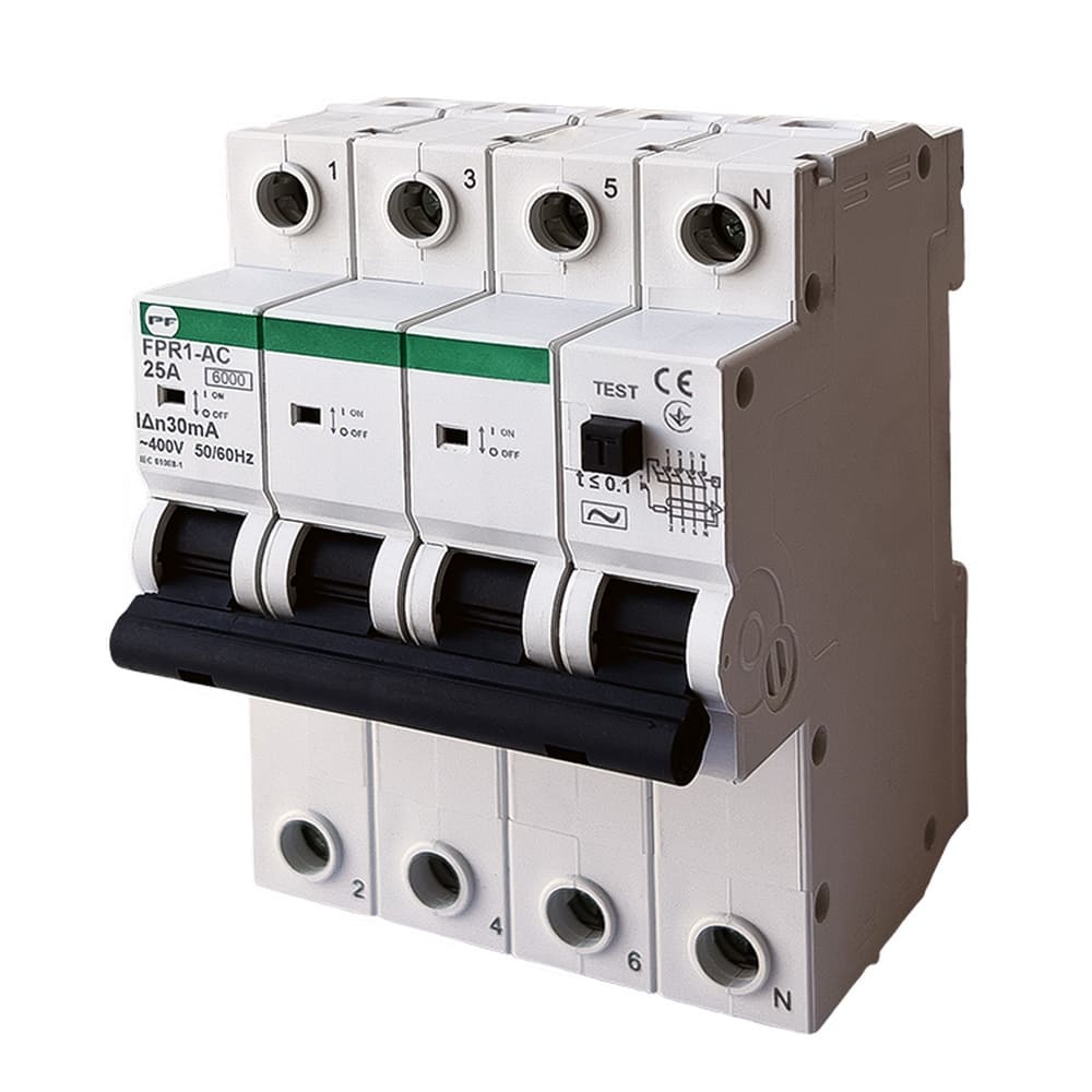 Реле захисного відключення FPR1-AC 4/25А 30 мА Промфактор ( FPR14025030AC ) Реле захисного відключення FPR1-AC 4/25А 30 мА Промфактор ( FPR14025030AC )