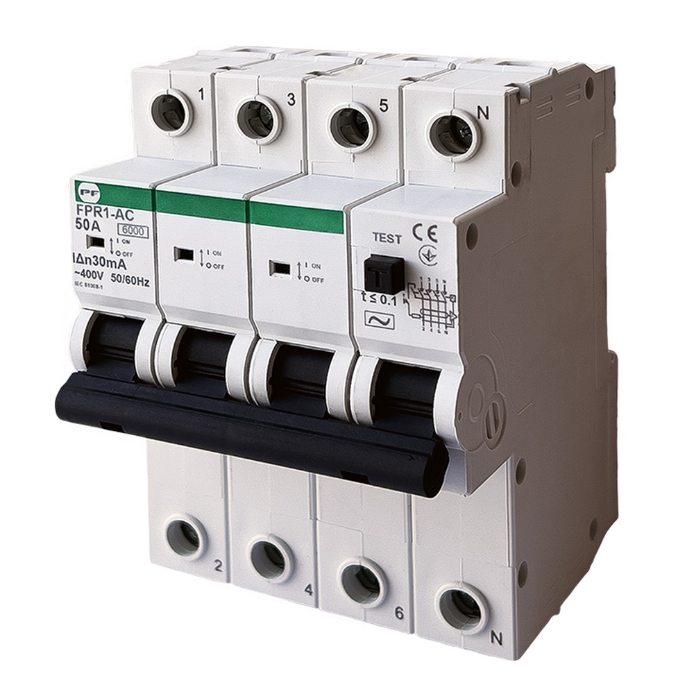 Реле захисного відключення FPR1-AC 4/50А 30 мА Промфактор ( FPR14050030AC ) Реле захисного відключення FPR1-AC 4/50А 30 мА Промфактор ( FPR14050030AC )