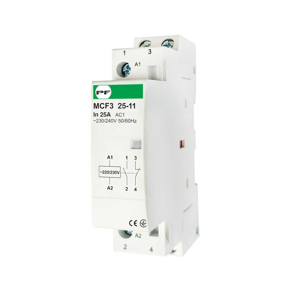Контактор модульний MCF3 25-11 2P Промфактор (MCF32511230) Контактор модульний MCF3 25-11 2P Промфактор (MCF32511230)