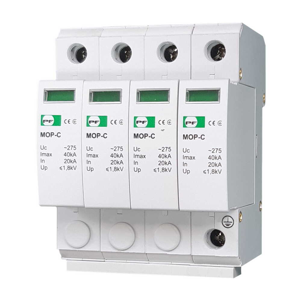 Обмежувач перенапруги MOP4-C 20кА/40кА/275В Промфактор ( MOP4-C275/20 )