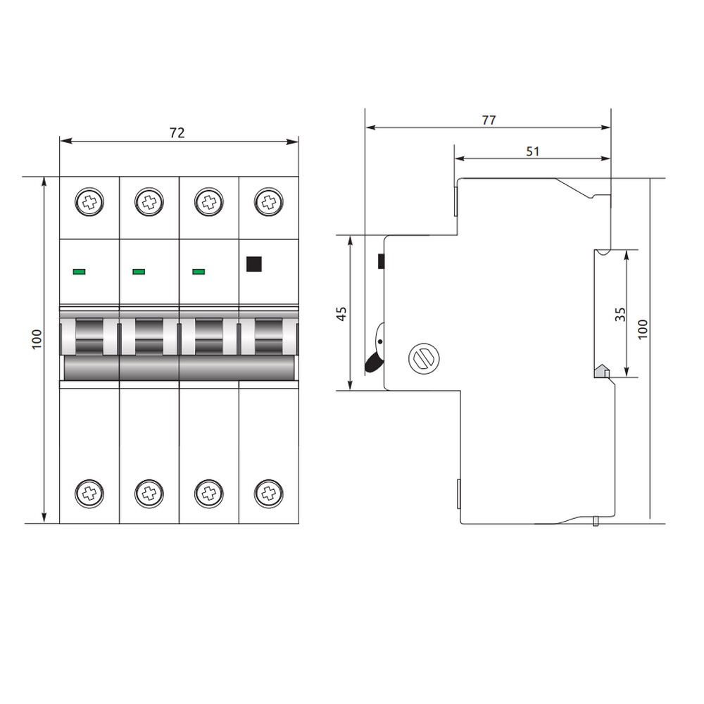 Реле захисного відключення FPR1-AC 4/50А 30 мА Промфактор ( FPR14050030AC ) Реле захисного відключення FPR1-AC 4/50А 30 мА Промфактор ( FPR14050030AC )
