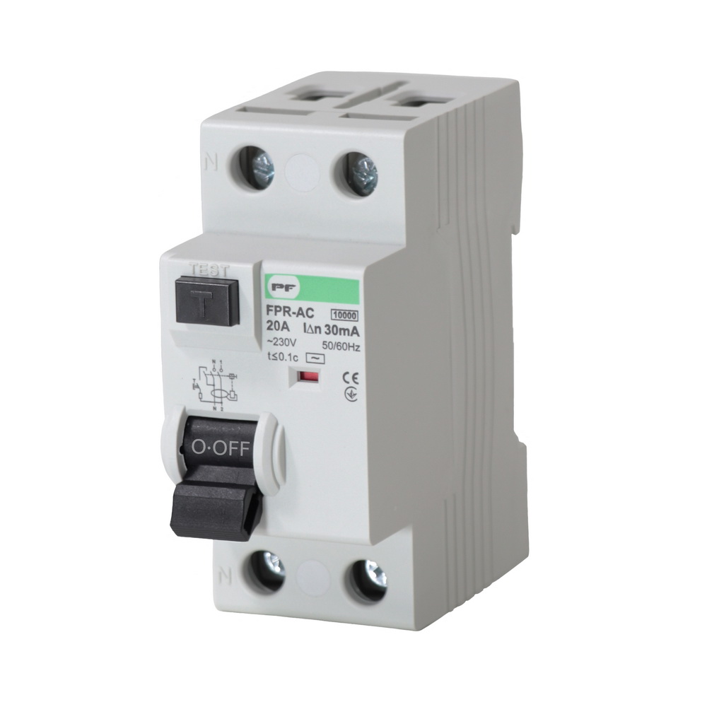 Реле захисного відключення FPR-AC 20А/0,1A 2P АС 10kA Промфактор ( FPR2020100AC ) Реле захисного відключення FPR-AC 20А/0,1A 2P АС 10kA Промфактор ( FPR2020100AC )