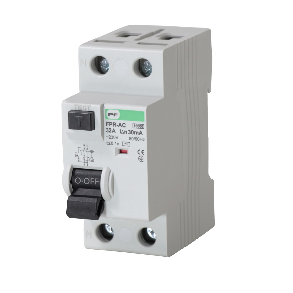 Реле захисного відключення FPR-AC 32А/0,03A 2P АС 10kA Промфактор ( FPR2032030AC ) Реле захисного відключення FPR-AC 32А/0,03A 2P АС 10kA Промфактор ( FPR2032030AC )