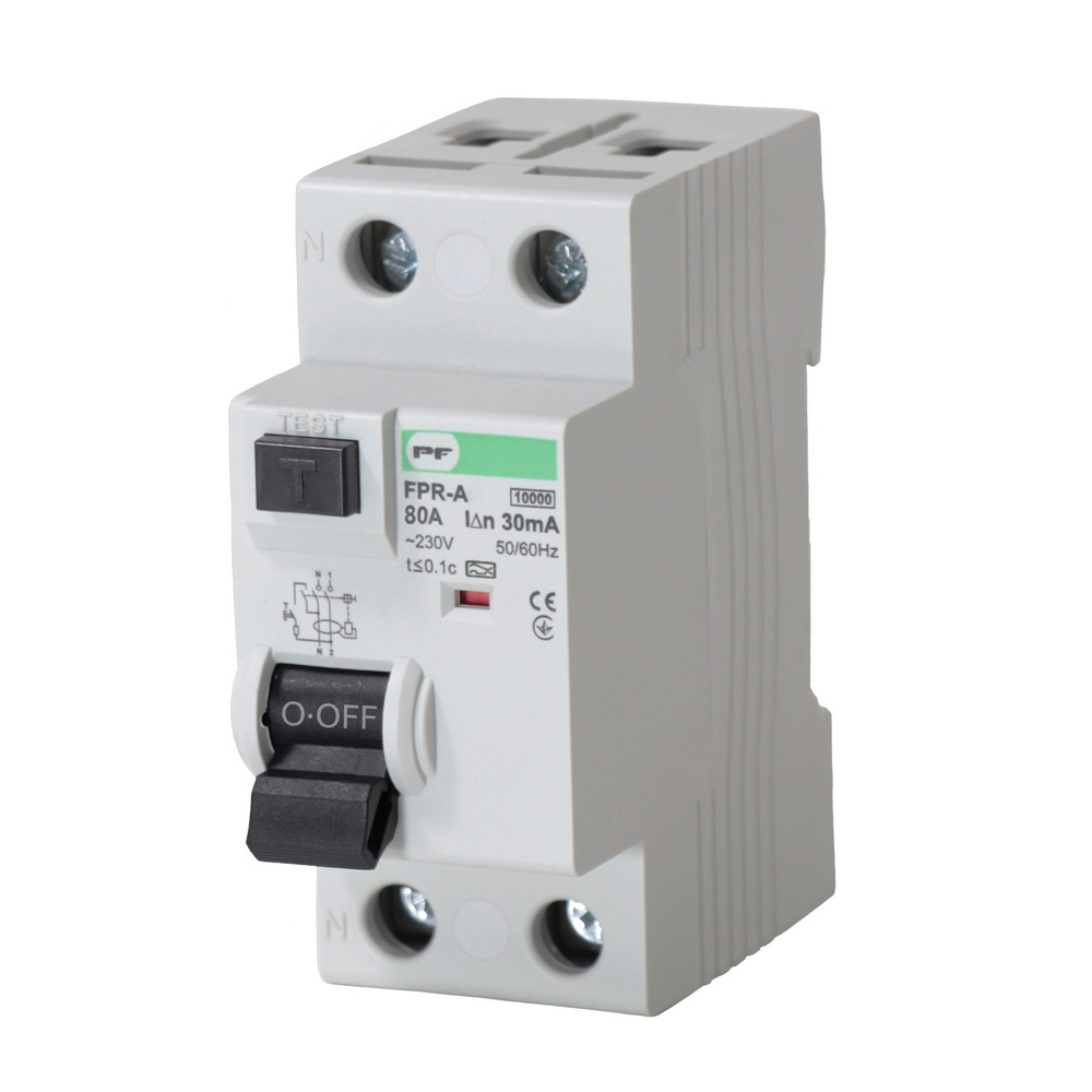Реле захисного відключення FPR-A 80А/0,03A 2P А 10kA Промфактор ( FPR2080030A ) Реле захисного відключення FPR-A 80А/0,03A 2P А 10kA Промфактор ( FPR2080030A )