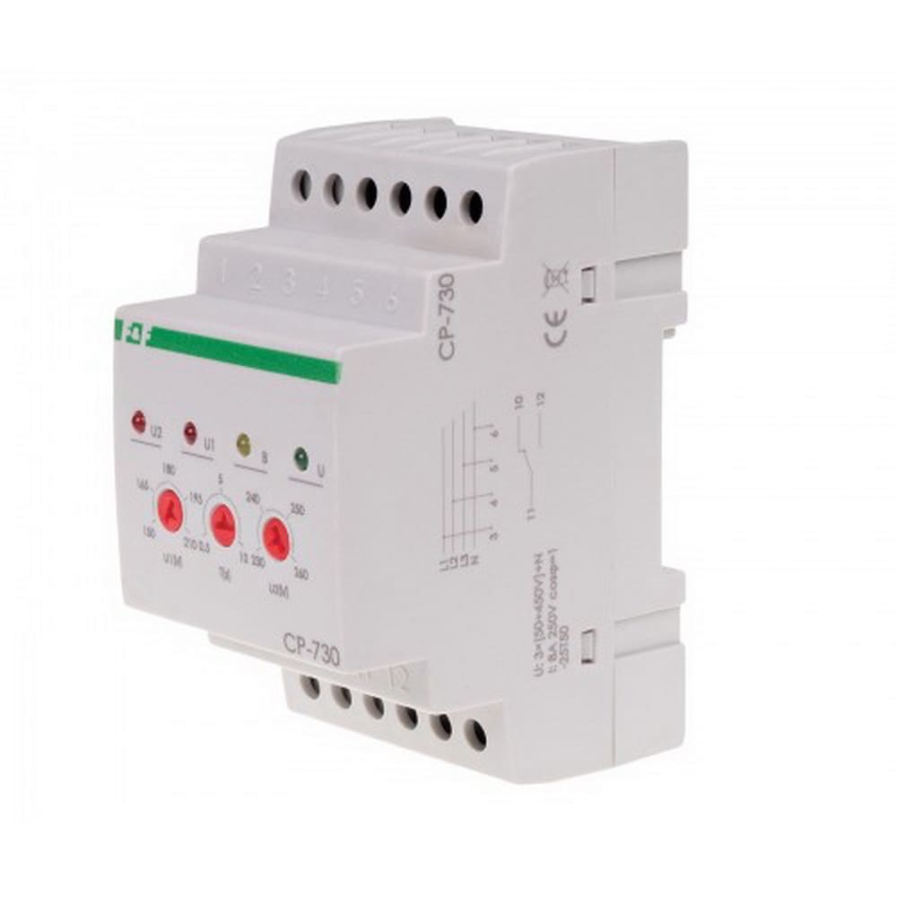 Реле напруги 3ф 10А CP-730 F&F ( CP-730 )