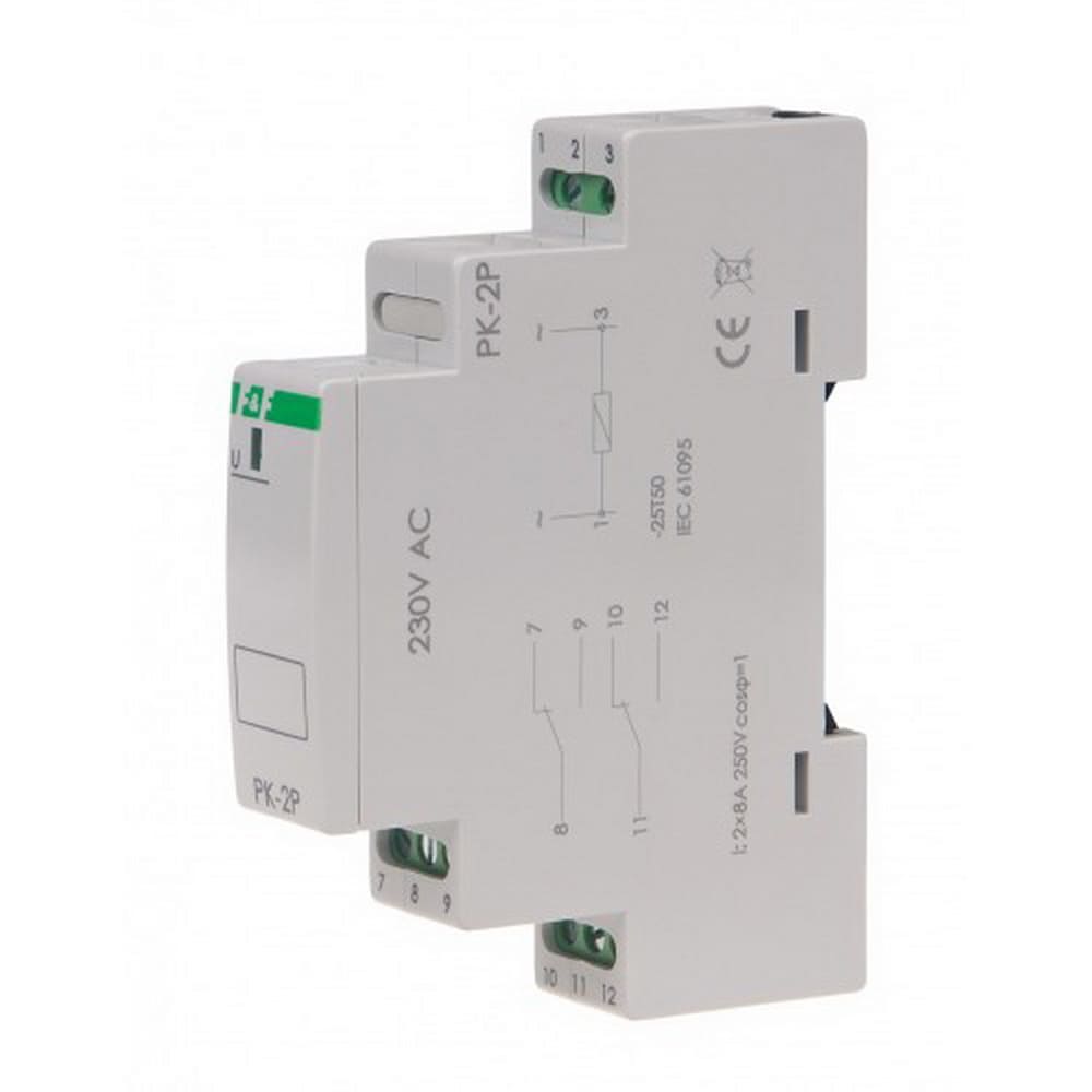 Реле проміжне PK-2P 2x8A 230В AC F&F ( PK-2P-230V ) Реле проміжне PK-2P 2x8A 230В AC F&F ( PK-2P-230V )