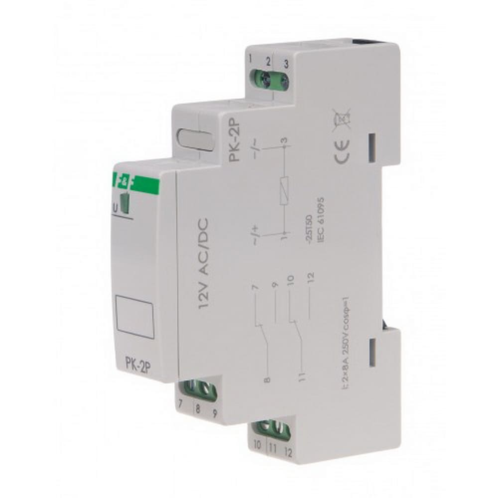 Реле проміжне PK-2P 2x8A 24В AC/DC F&F ( PK-2P-24V ) Реле проміжне PK-2P 2x8A 24В AC/DC F&F ( PK-2P-24V )