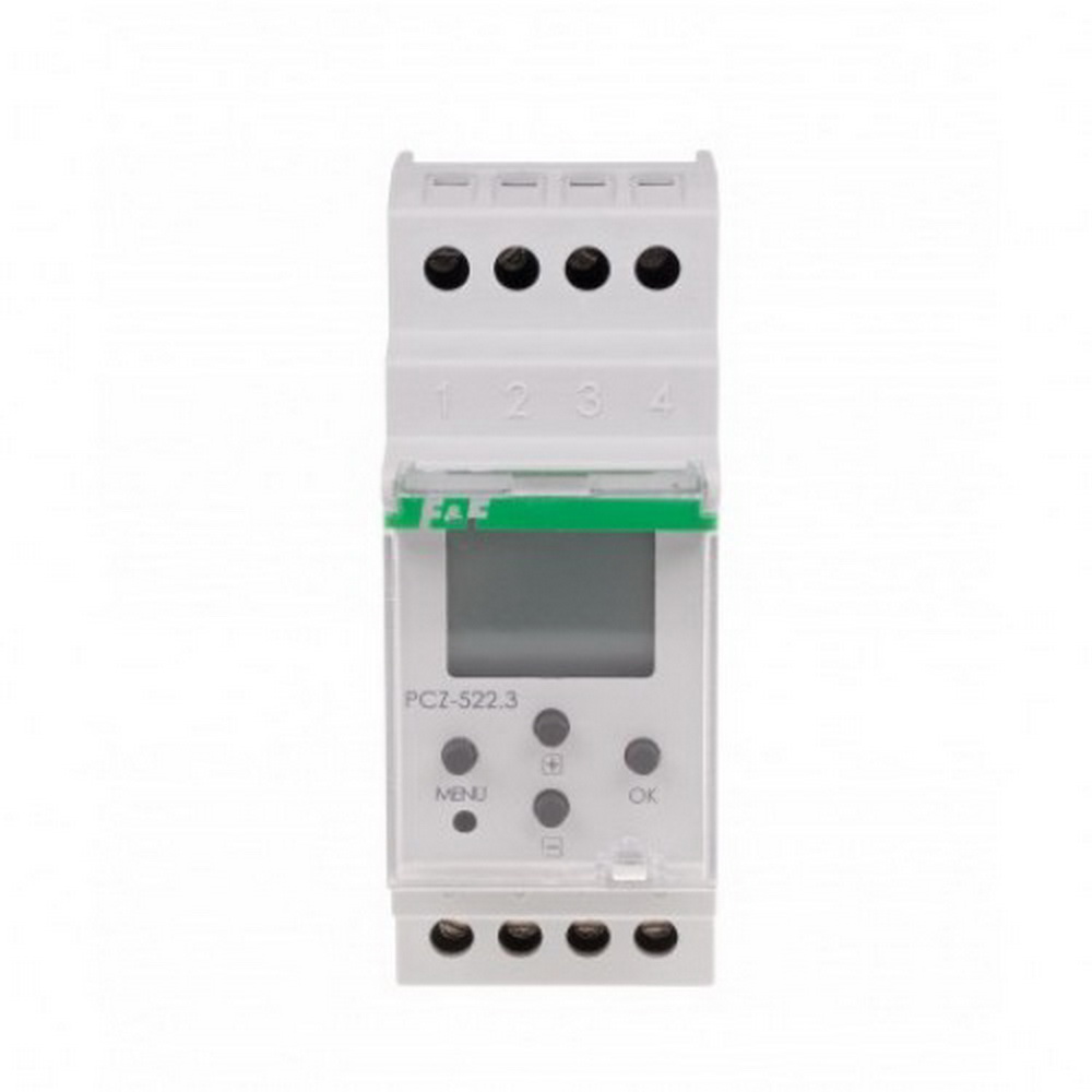 Реле часу PCZ-522.3 16A (тижневе двоканальне) NFC F&F ( PCZ-522.3 )