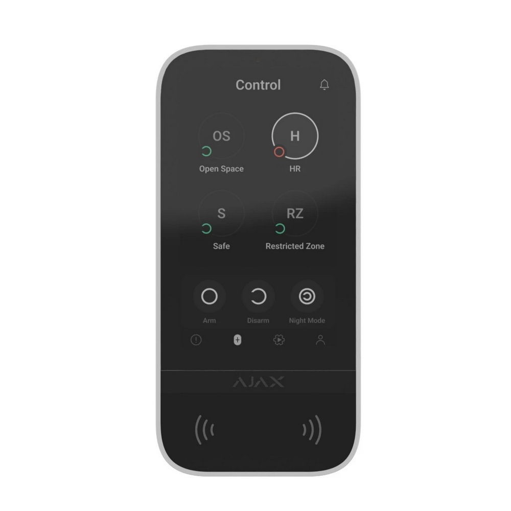 Клавіатура Ajax KeyPad Touchscreen біла ( 58455.148.WH1 )