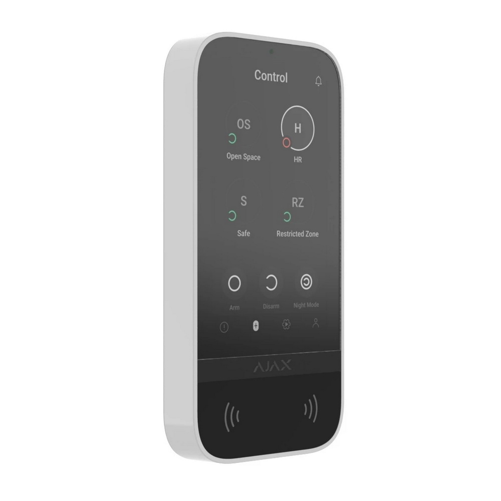 Клавиатура Ajax KeyPad Touchscreen белая ( 58455.148.WH1 )