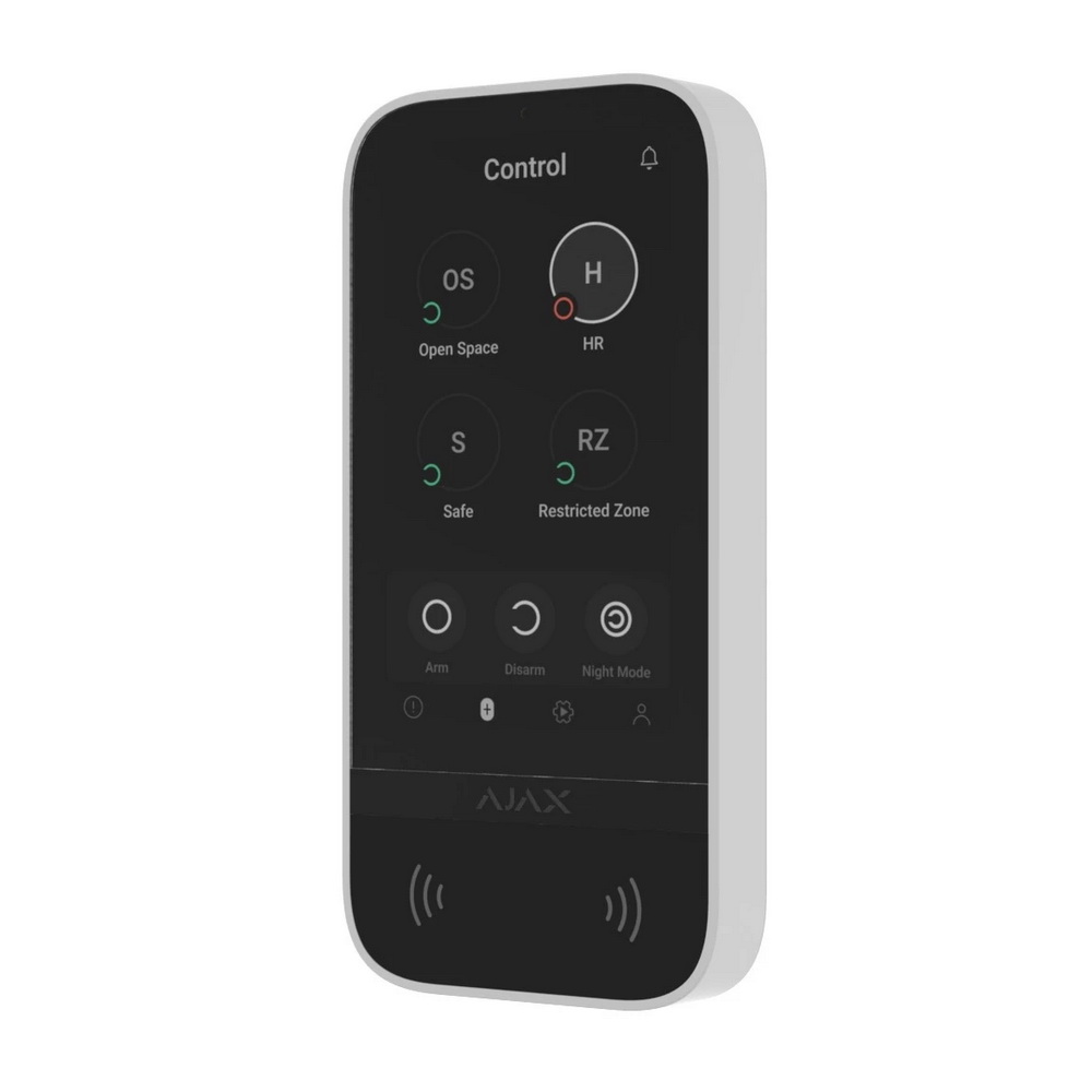 Клавиатура Ajax KeyPad Touchscreen белая ( 58455.148.WH1 )