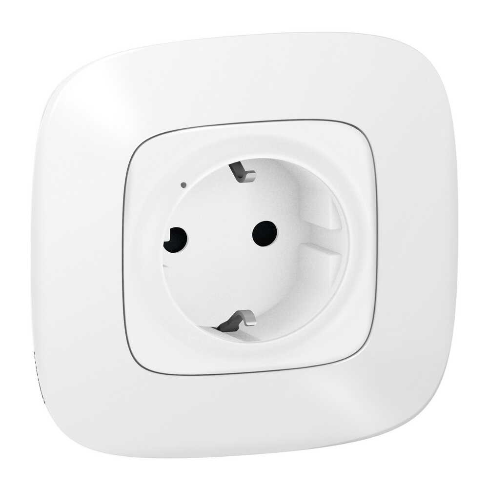 Розумна розетка 1-а з/з Valena Allure with Netatmo білий ( 752594 )