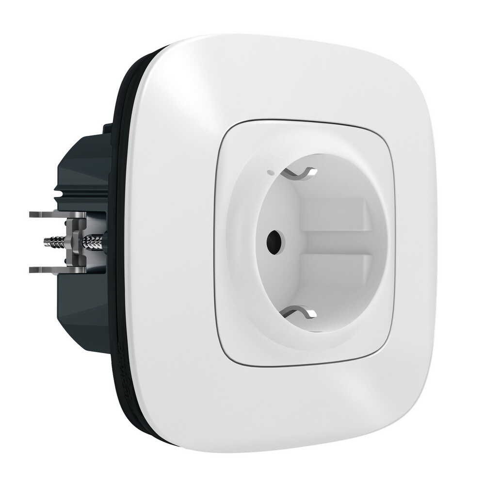 Розумна розетка 1-а з/з Valena Allure with Netatmo білий ( 752594 )
