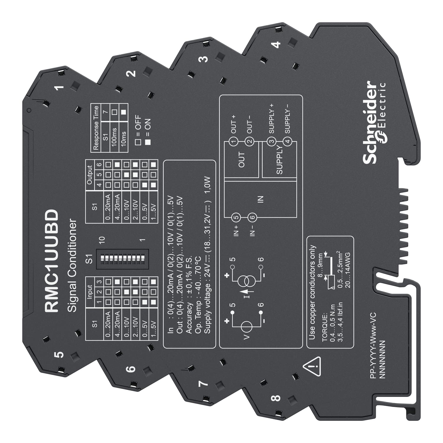 Стандартизатор сигналу Schneider Harmony Analog 0(2)…10В, 0(4)…20мА термопара ( RMTC1UUBD ) Стандартизатор сигналу Schneider Harmony Analog 0(2)…10В, 0(4)…20мА термопара ( RMTC1UUBD )