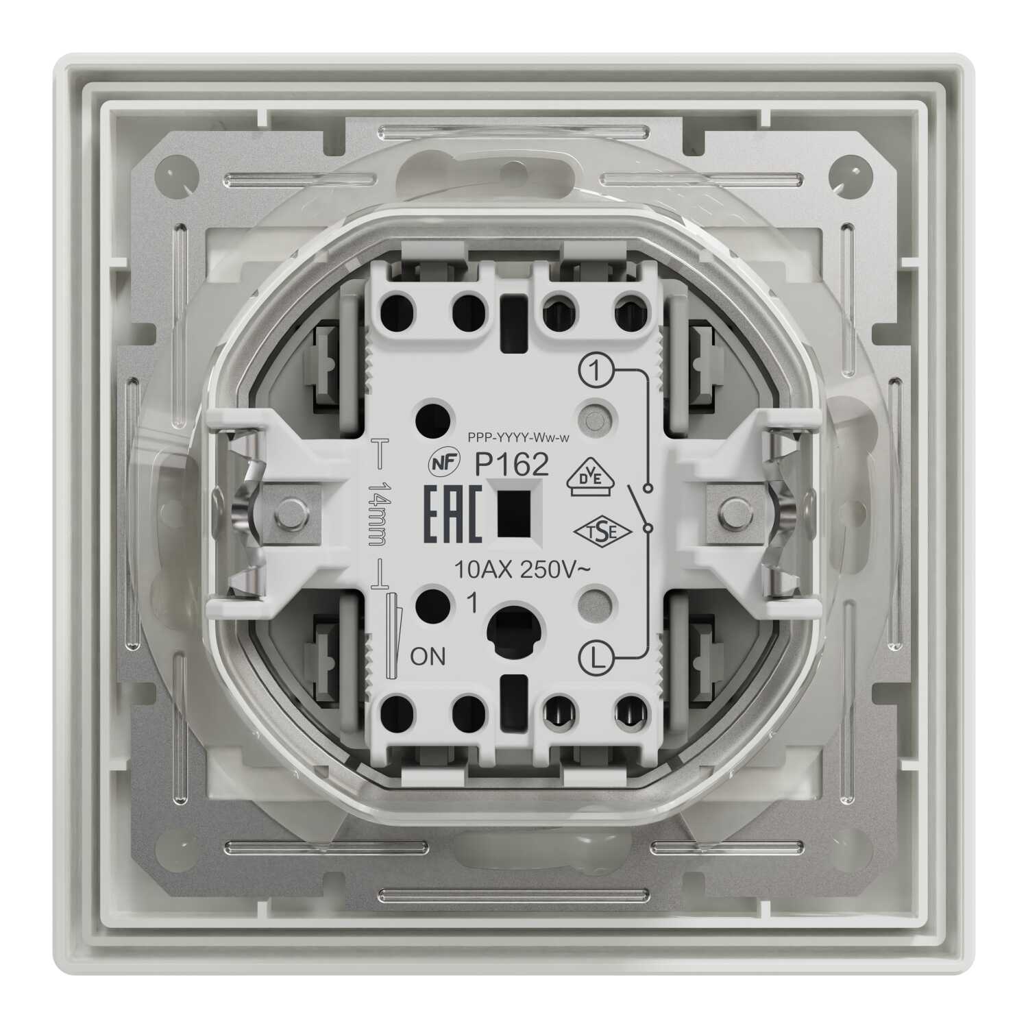 Вимикач Schneider Asfora білий 1кл IP44 з рамкою ( EPH0100221 ) Вимикач Schneider Asfora білий 1кл IP44 з рамкою ( EPH0100221 )