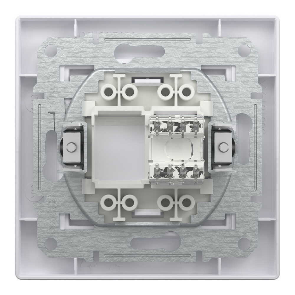 Розетка Schneider Asfora біла комп'ютерна RJ45 Cat.6 з рамкою ( EPH4700121 ) Розетка Schneider Asfora біла комп'ютерна RJ45 Cat.6 з рамкою ( EPH4700121 )