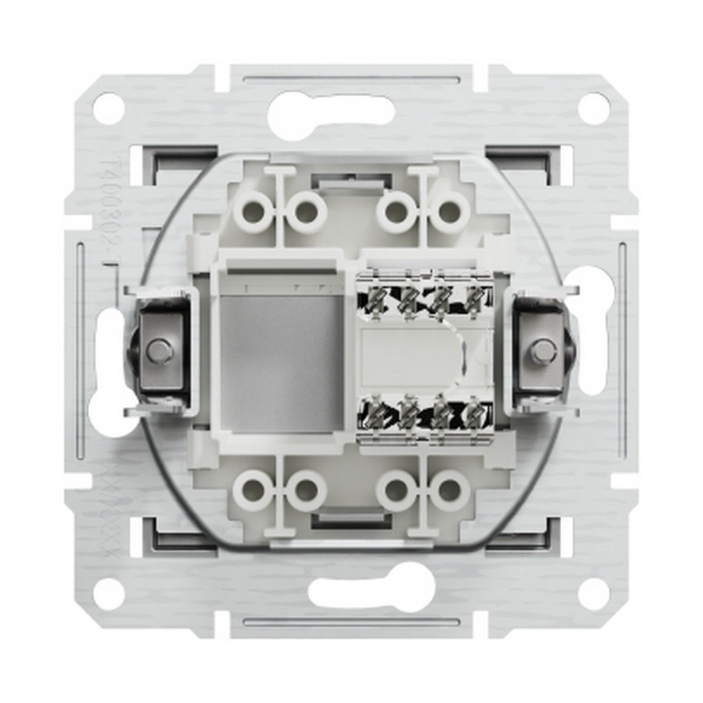 Розетка Schneider Asfora алюміній комп'ютерна RJ45 Cat. 5E ( EPH4300161 )