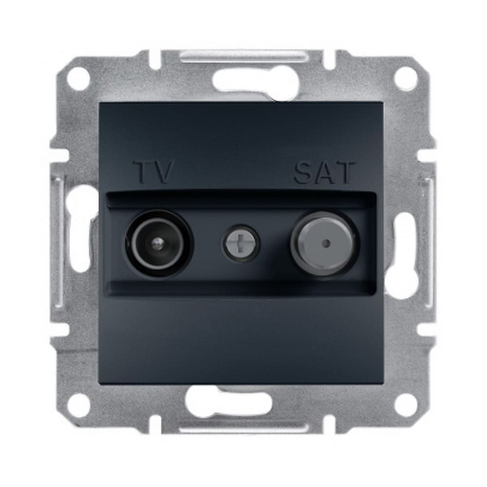 Розетка Schneider Asfora антрацит телевизионная TV-SAT конечная ( EPH3400171 ) Розетка Schneider Asfora антрацит телевизионная TV-SAT конечная ( EPH3400171 )