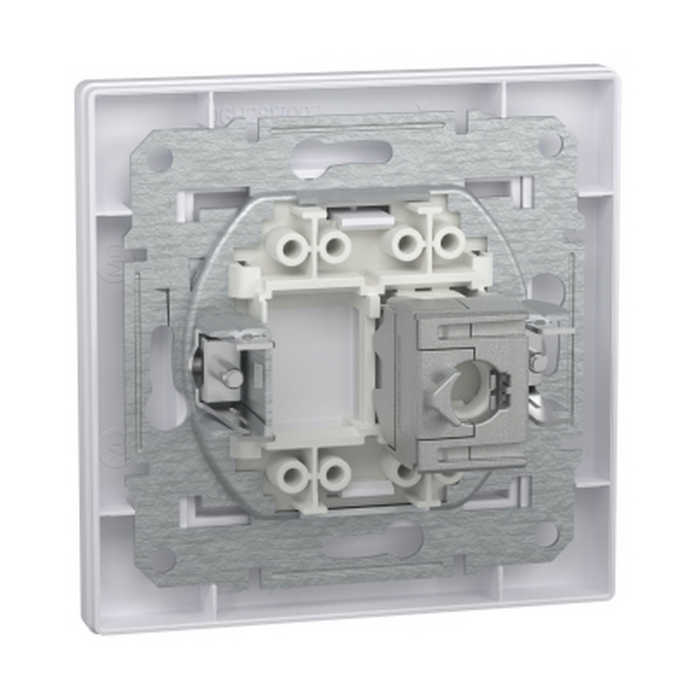 Розетка Schneider Asfora біла комп'ютерна RJ45 Cat.5E STP з рамкою ( EPH5000121 )