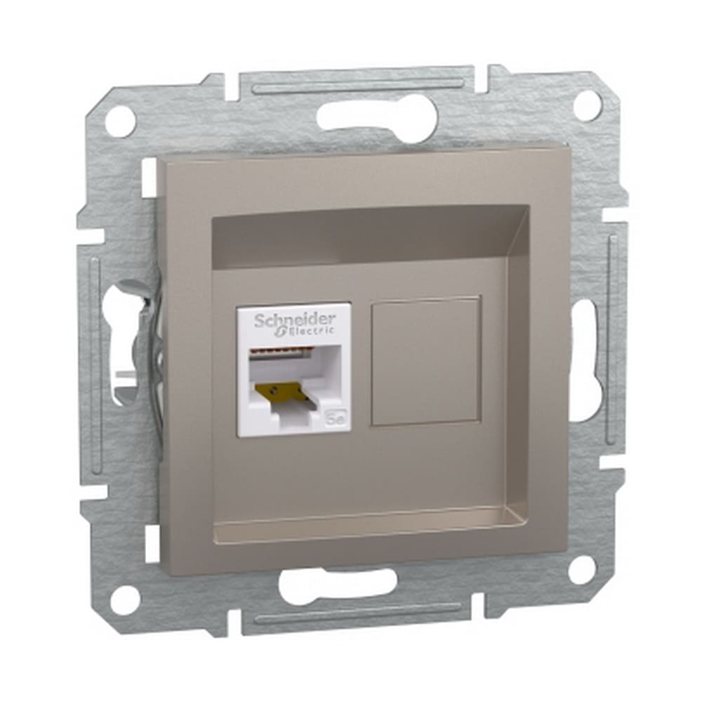 Розетка Schneider Asfora бронза комп'ютерна RJ45 Cat. 5E ( EPH4300169 )
