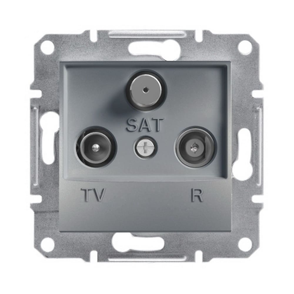 Розетка Schneider Asfora сталь телевизионная TV-R-SAT конечная ( EPH3500162 ) Розетка Schneider Asfora сталь телевизионная TV-R-SAT конечная ( EPH3500162 )