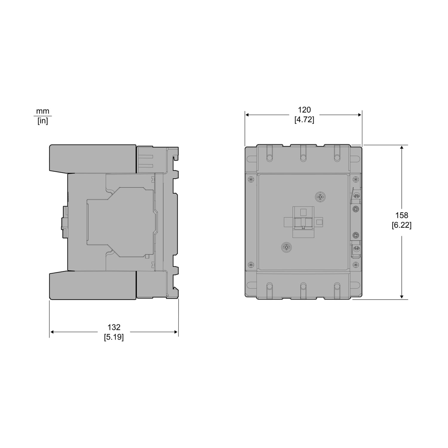Контактор Schneider 3Р Е 120А АС3 220В ( LC1E120M5 )