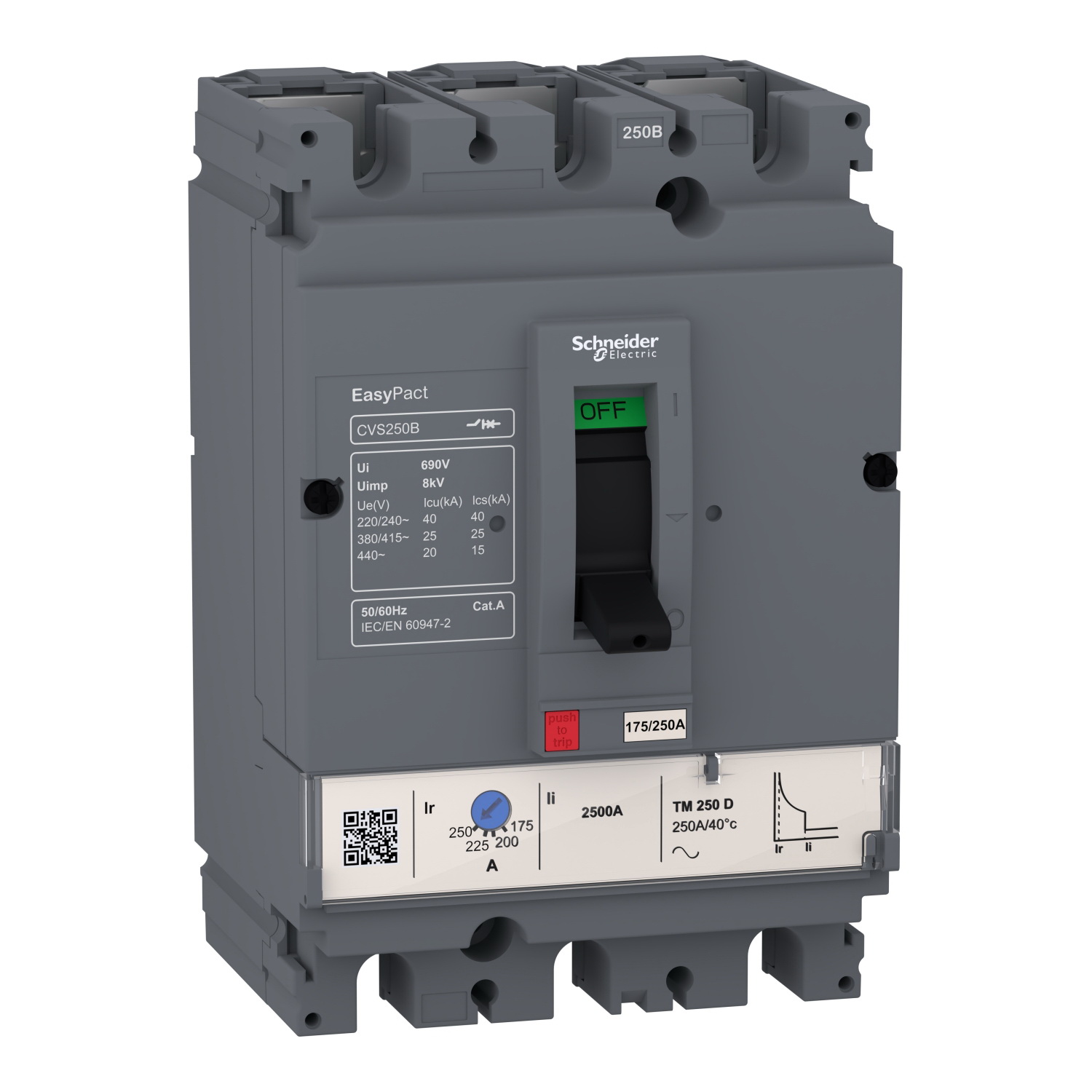 Автоматичний вимикач Schneider EASYPACT CVS100B TM100D 3P3D ( LV510307 )