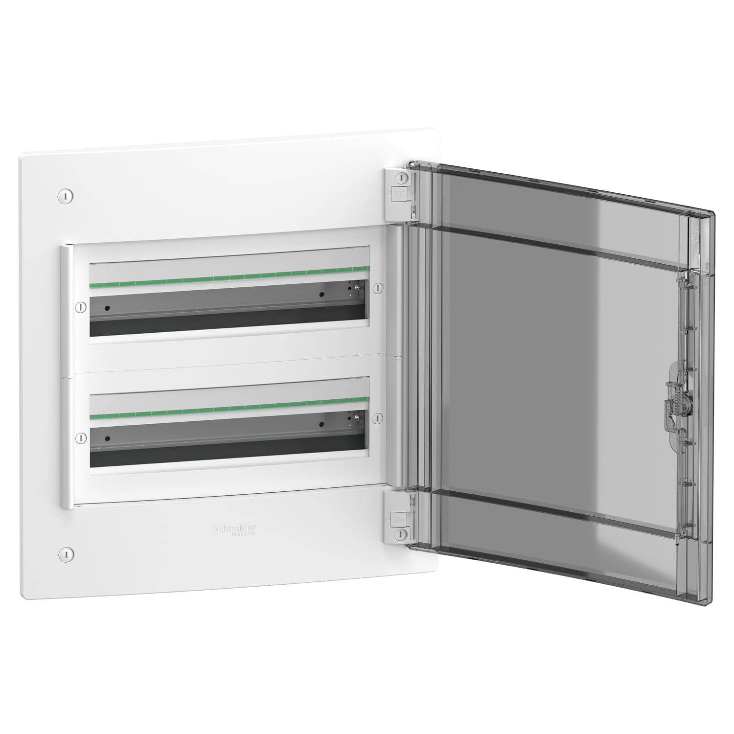 Бокс пластиковый Schneider PrismaSeT XS на 2x18 модулей врезной дымчатые двери IP40 ( LVSXP218 )