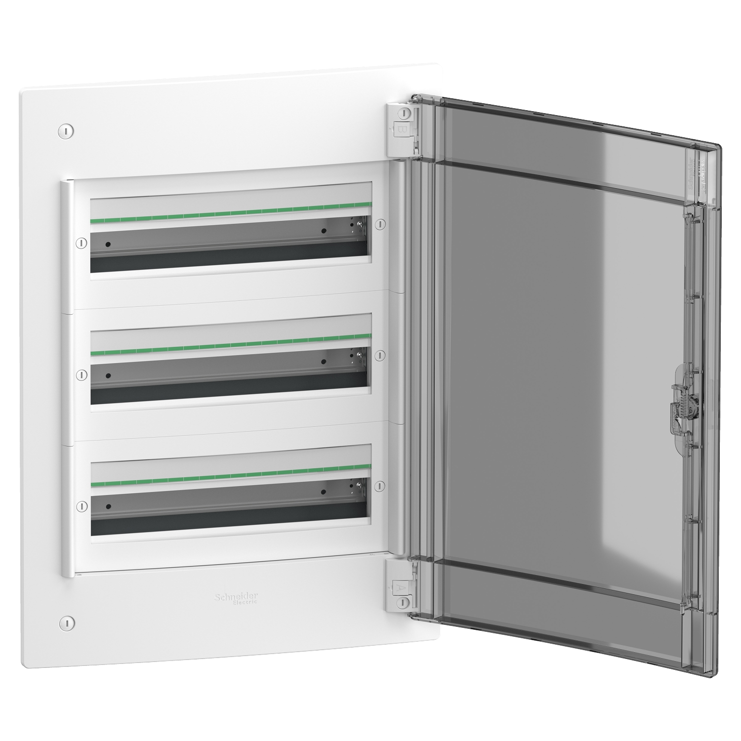 Бокс пластиковый Schneider PrismaSeT XS на 3x18 модулей врезной дымчатые двери IP40 ( LVSXP318 )