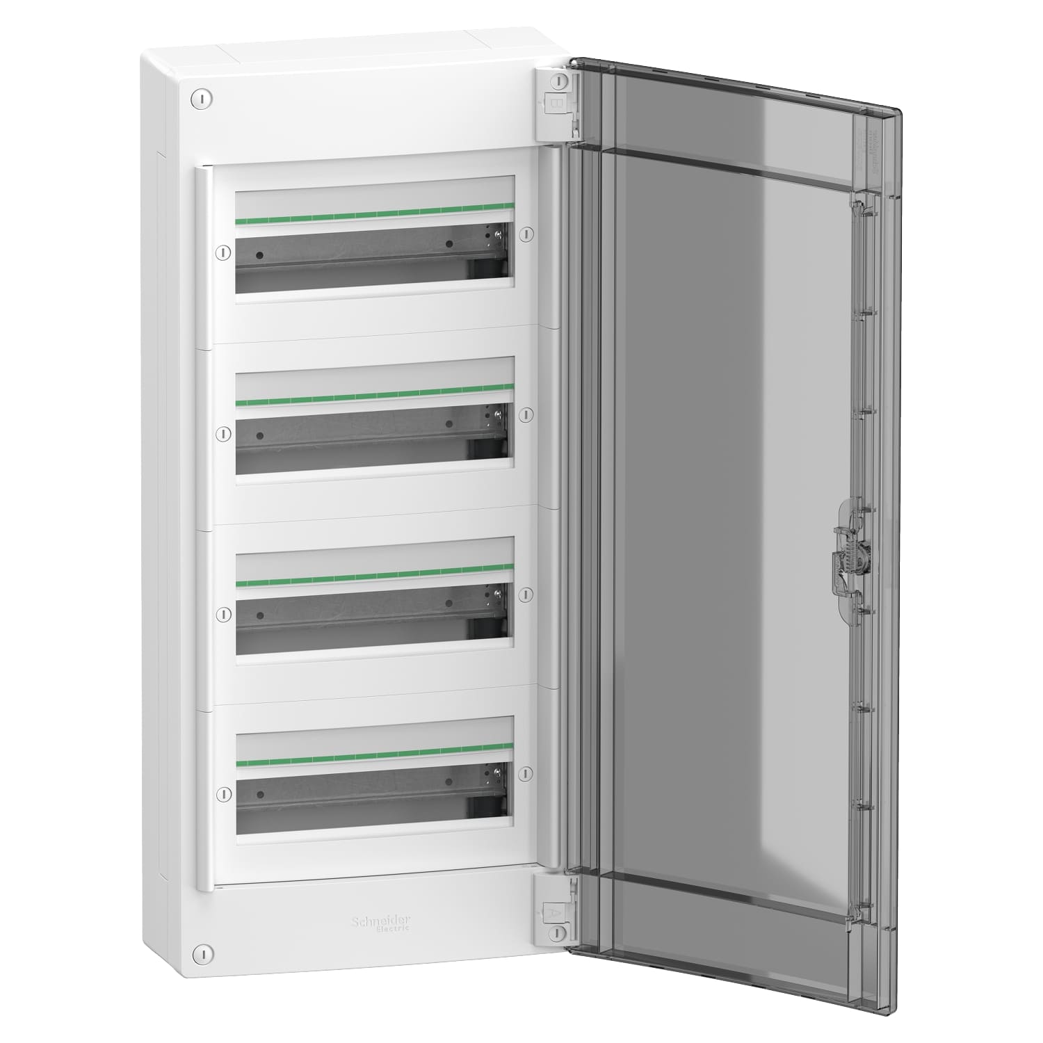 Бокс пластиковый Schneider PrismaSeT XS на 4x13 модулей врезной дымчатые двери IP40 ( LVSXP413 )