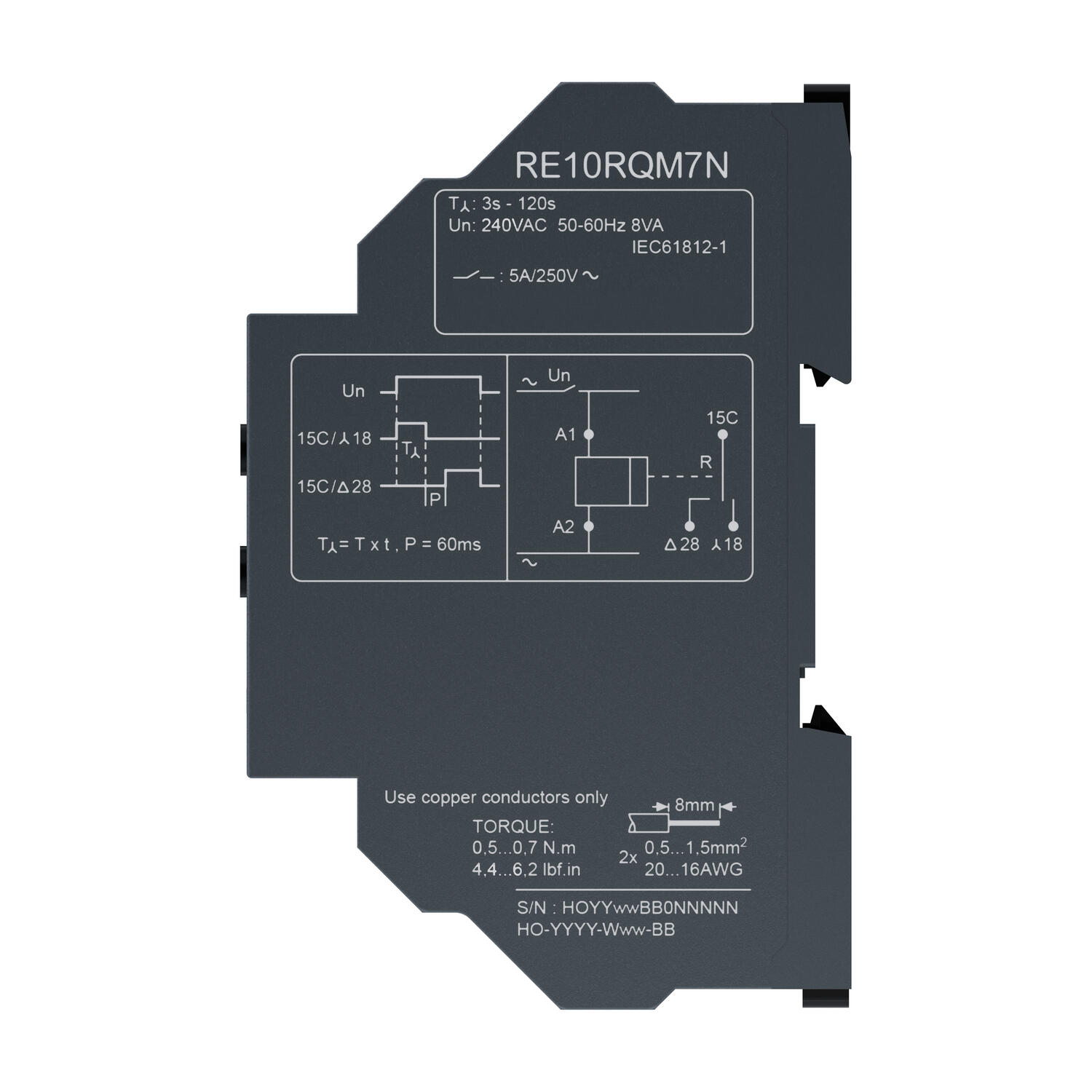 Реле часу Schneider Harmony зірка-трикутник 220-240V AC 1NO+1NO ( RE10RQM7N ) Реле часу Schneider Harmony зірка-трикутник 220-240V AC 1NO+1NO ( RE10RQM7N )