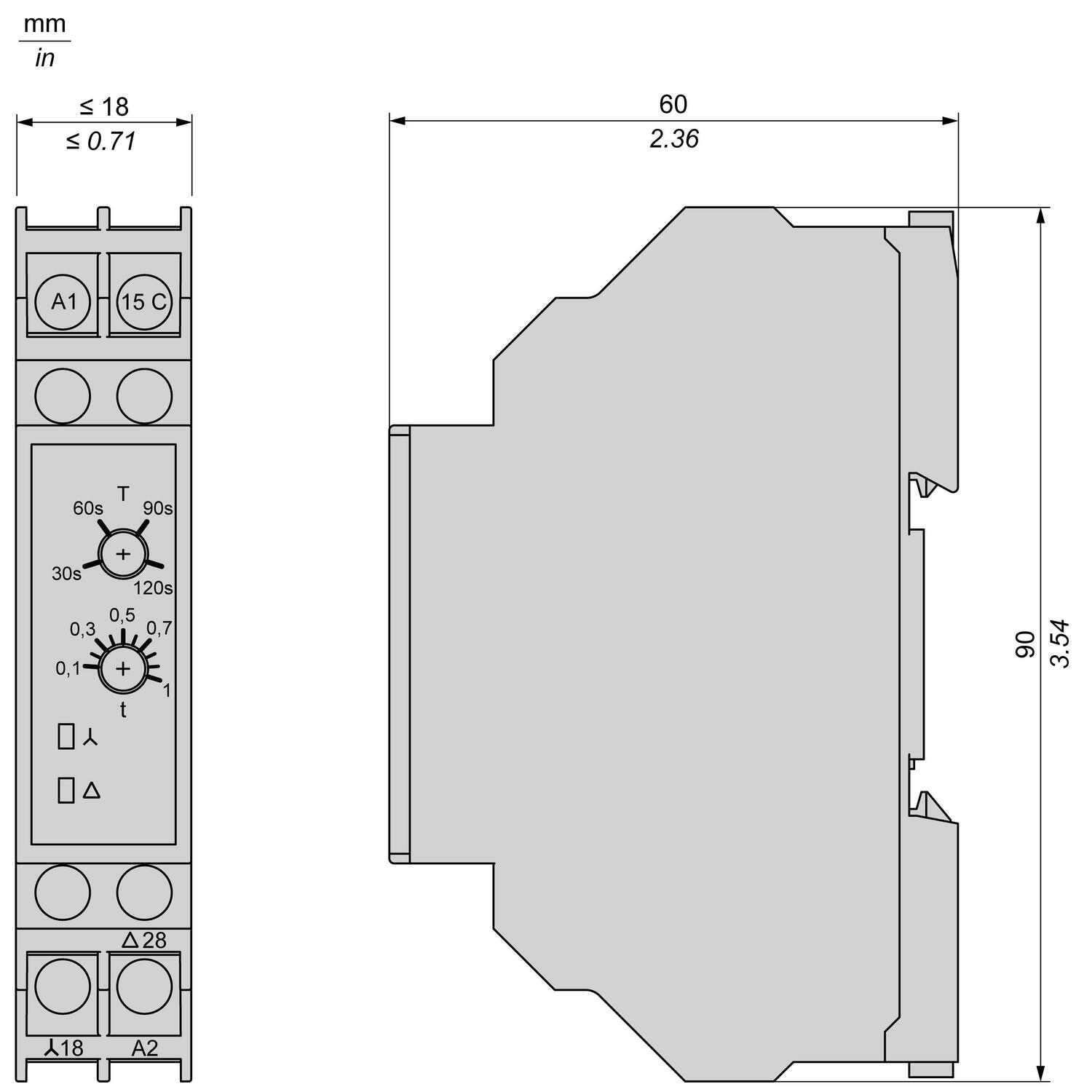 Реле часу Schneider Harmony зірка-трикутник 220-240V AC 1NO+1NO ( RE10RQM7N ) Реле часу Schneider Harmony зірка-трикутник 220-240V AC 1NO+1NO ( RE10RQM7N )