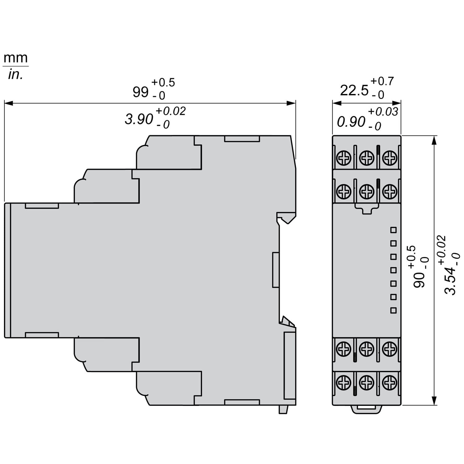 Реле контролю напруги Schneider 3ф 2 NO 8A 250 В ( RMNF22TB30 )