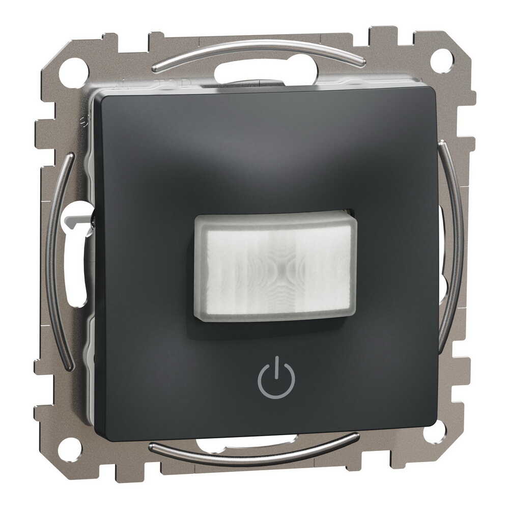 Датчик руху з вимикачем Schneider Sedna Design чорний 10А ( SDD114504 )