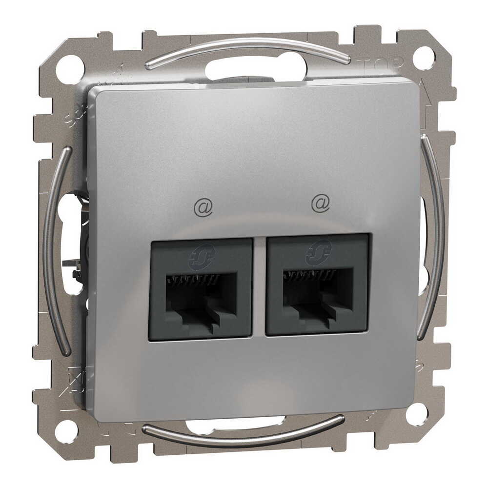 Розетка Schneider Sedna Design алюміній комп'ютерна RJ45 Саt. 5e UTP 2-на ( SDD113452 ) Розетка Schneider Sedna Design алюміній комп'ютерна RJ45 Саt. 5e UTP 2-на ( SDD113452 )
