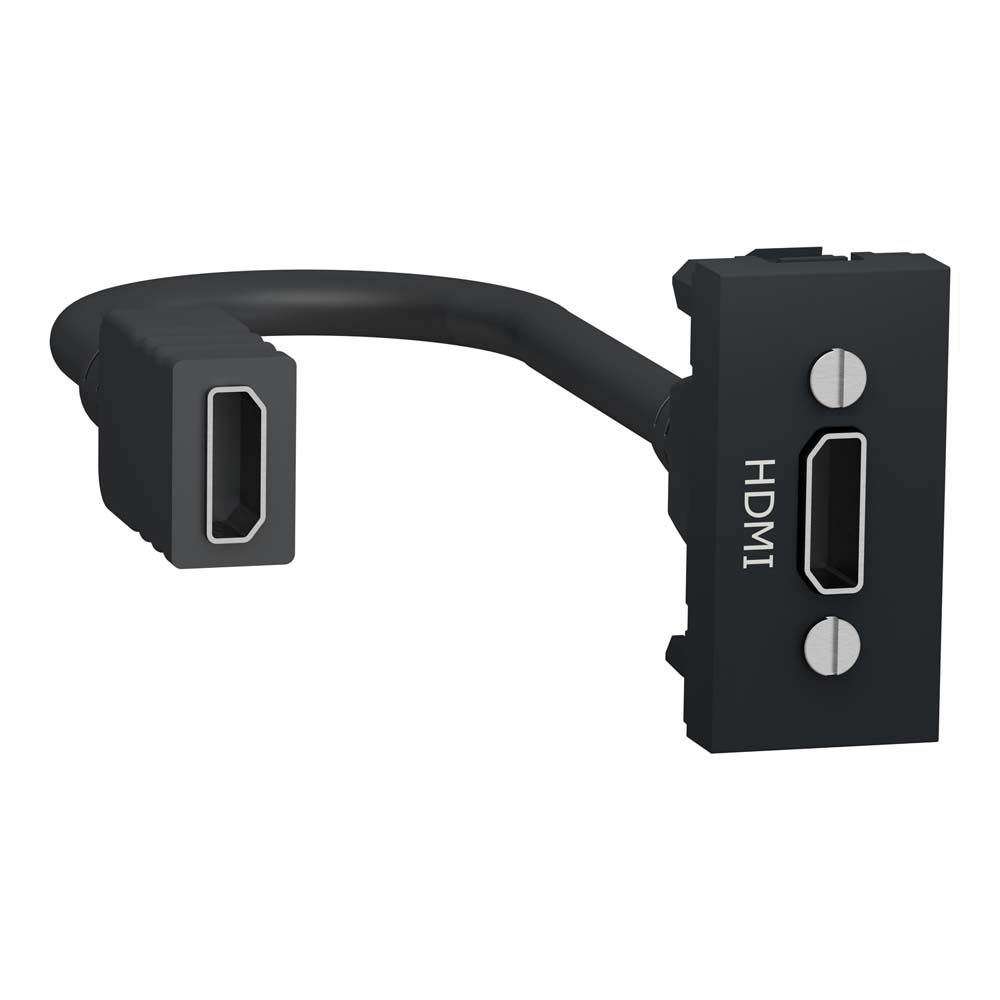 Розетка Schneider Unica NEW алюминий HDMI 1 мод ( NU343030 ) Розетка Schneider Unica NEW алюминий HDMI 1 мод ( NU343030 )