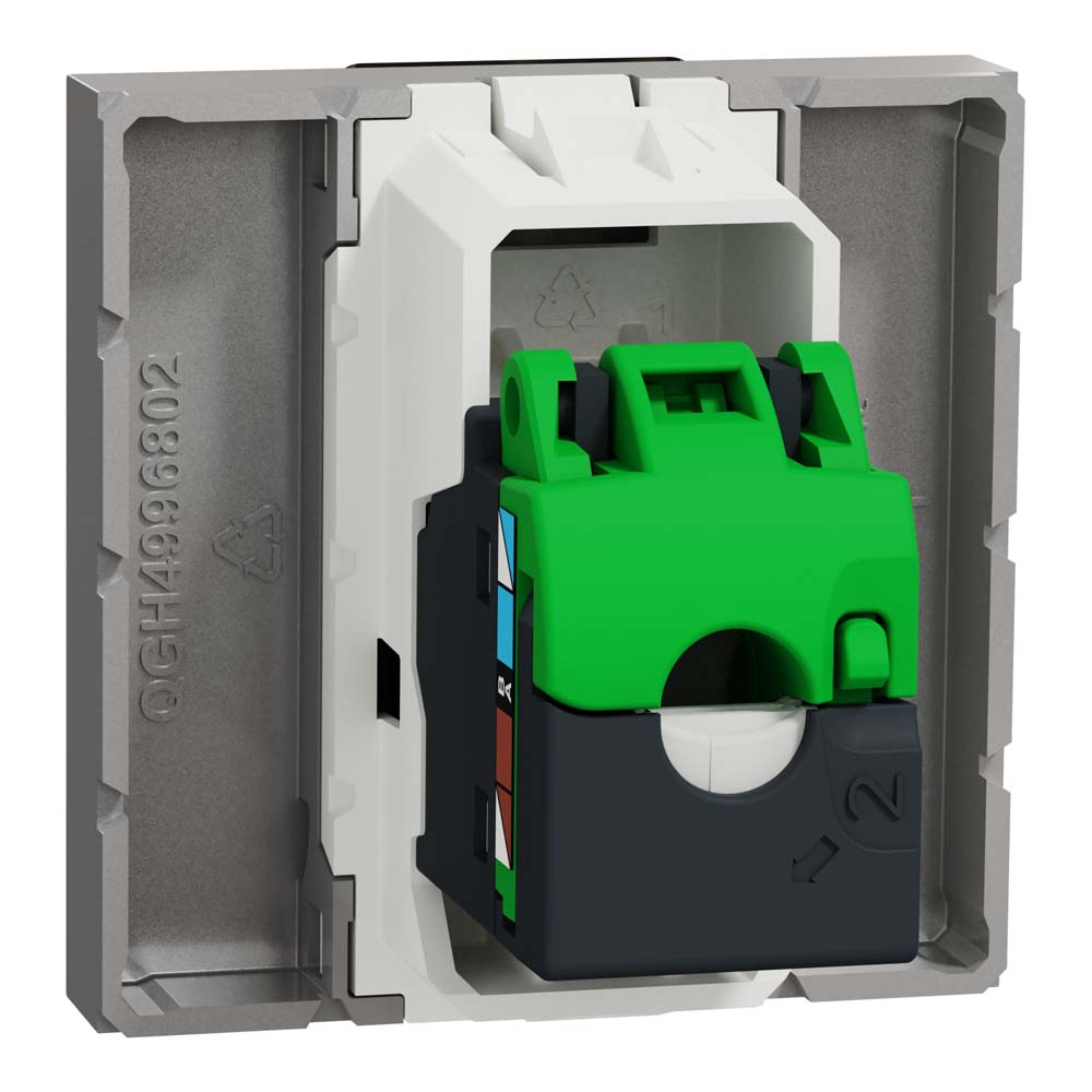 Розетка Schneider Unica NEW алюміній комп'ютерна RJ45 Cat. 6 UTP ( NU341530 ) Розетка Schneider Unica NEW алюміній комп'ютерна RJ45 Cat. 6 UTP ( NU341530 )